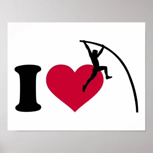 I Liebe Pole Vault Poster (Vorne)