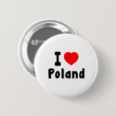 I Liebe Polen Button (Vorne & Hinten)