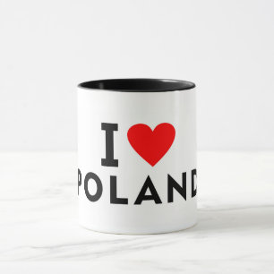 I Liebe Polen Land wie Herztourismus Tasse