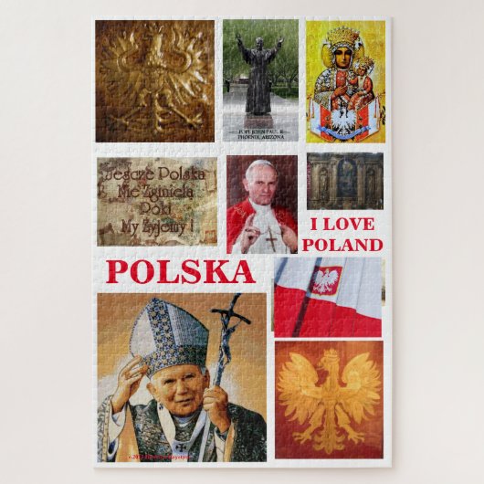 I LIEBE POLEN, POLNISCHE IKONEN-PUZZLE PUZZLE (Vertikal)