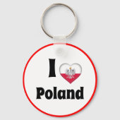 I Liebe Polen & Polnisches Herz, Reisen / Sport Schlüsselanhänger (Vorderseite)