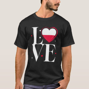 I Liebe Polen Vintage polnische Wurzeln Herz Polen T-Shirt