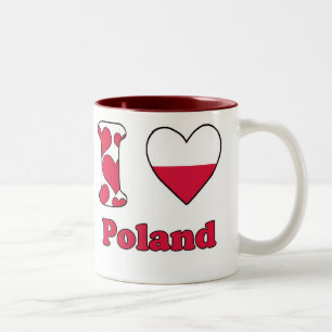 I Liebe Polen Zweifarbige Tasse