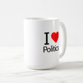 I Liebe Politik Kaffeetasse (VorderseiteRechts)