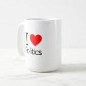 I Liebe Politik Kaffeetasse (Vorderseite Links)