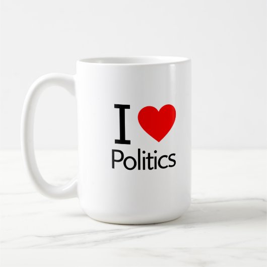 I Liebe Politik Kaffeetasse (Links)
