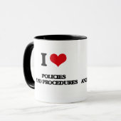 I Liebe-Politik und Verfahren Tasse (Vorderseite Links)