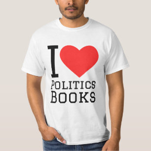 I Liebe Politikbücher T-Shirt