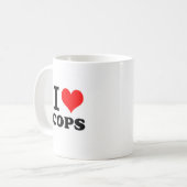 I Liebe-Polizisten Kaffeetasse (Vorderseite Links)