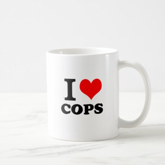 I Liebe-Polizisten Kaffeetasse (Rechts)