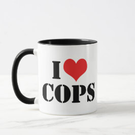 I LIEBE POLIZISTEN TASSE