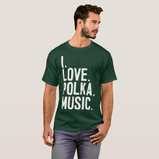 I Liebe Polka Music T-Shirt (Vorne ganz)