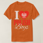 I Liebe Polnische Jungen T-Shirt (Design vorne)