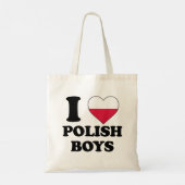 I Liebe Polnische Jungen Tragetasche (Rückseite)