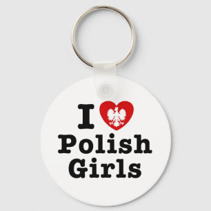 I Liebe Polnische Mädchen Schlüsselanhänger