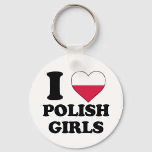 I Liebe Polnische Mädchen Schlüsselanhänger