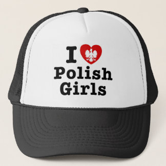 I Liebe Polnische Mädchen Truckerkappe