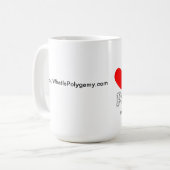 I Liebe-Polygamie-Tasse Kaffeetasse (Vorderseite Links)