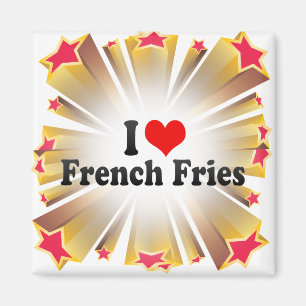 I Liebe-Pommes-Frites Magnet