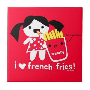 I LIEBE-POMMES-FRITESfliese Fliese