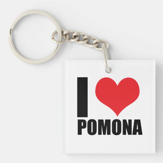 I Liebe Pomona Schlüsselanhänger (Vorderseite)