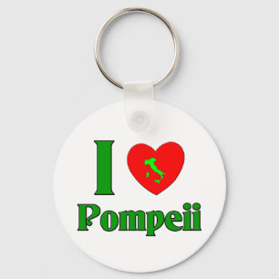 I Liebe Pompeji Italien Schlüsselanhänger