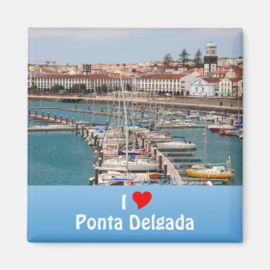 I Liebe Ponta Delgada Magnet (Vorne)