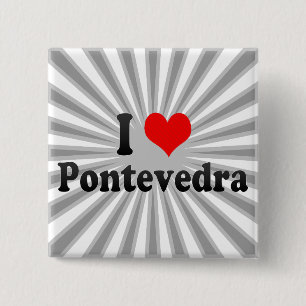 I Liebe Pontevedra, Spanien Button