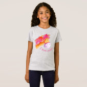 I Liebe Ponys Aquarellkunst Whimsy Art T-Shirt (Vorne ganz)