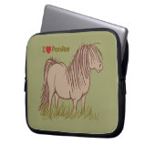 I Liebe Ponys Laptopschutzhülle (Vorderseite Links)
