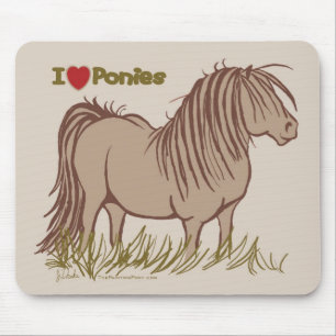 I Liebe Ponys Mousepad