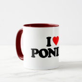 I LIEBE-PONYS TASSE (Vorderseite Links)