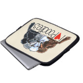 I Liebe Poodles Laptopschutzhülle (Vorne Knopf)