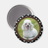 I Liebe Poodles Magnet (Vorderseite/Rückseite)