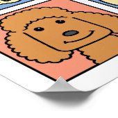 I Liebe Poodles Poster (Ecke)