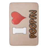 I LIEBE POOPIN BATH MAT BADEMATTE (Vorderseite Vertikal)