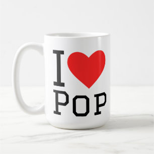 I LIEBE POP KAFFEETASSE
