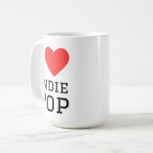 I LIEBE POP KAFFEETASSE (Vorderseite Links)