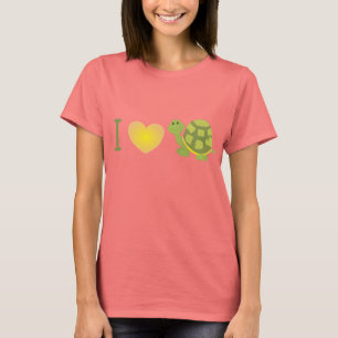 I Liebe-Pop-Schildkröte T-Shirt