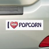 I Liebe Popcorn Autoaufkleber (Auf Auto)