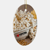 I Liebe Popcorn Keramikornament (Rechts)