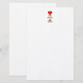 I Liebe Pope Francis Briefpapier (Vorne/Hinten)