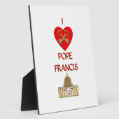 I Liebe Pope Francis Fotoplatte (Seite)