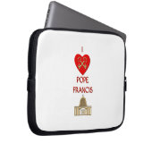 I Liebe Pope Francis Laptopschutzhülle (Vorne Rechts)