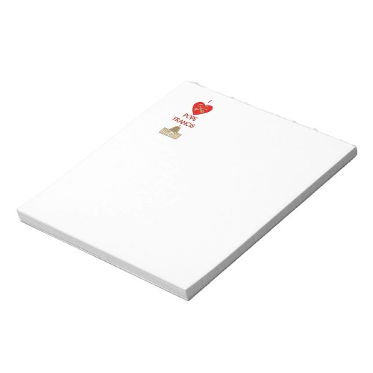 I Liebe Pope Francis Notizblock (Rotiert)