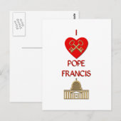 I Liebe Pope Francis Postkarte (Vorne/Hinten)