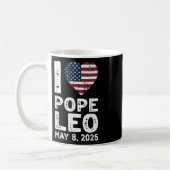 I Liebe Pope Leo Kaffeetasse (Links)