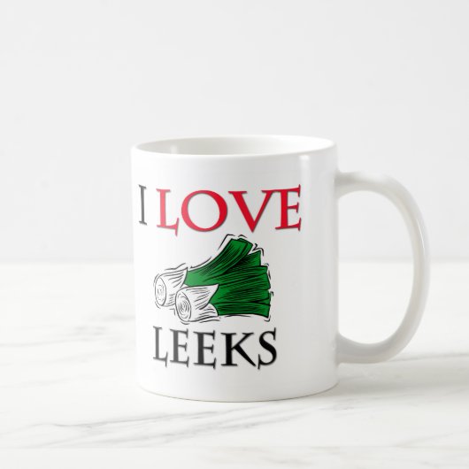 I Liebe-Porrees Kaffeetasse (Rechts)