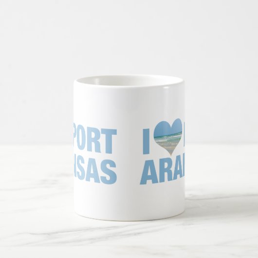 I Liebe Port Aransas Kaffeetasse (Mittel)
