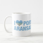 I Liebe Port Aransas Kaffeetasse (Links)